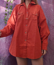 Load image into Gallery viewer, 90s Burnt Orange Cotton Shirt