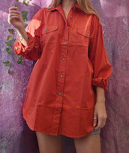 Load image into Gallery viewer, 90s Burnt Orange Cotton Shirt