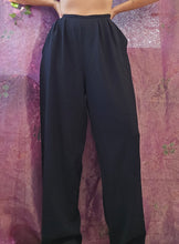 Load image into Gallery viewer, 90s High Waisted Navy Trousers