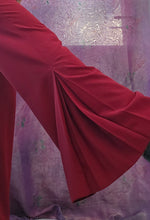 Load image into Gallery viewer, Vintage High Waisted Burgundy Flares