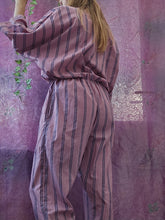 Load image into Gallery viewer, 80s Pinstriped Boiler Suit