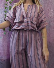 Load image into Gallery viewer, 80s Pinstriped Boiler Suit