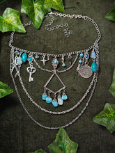 Load image into Gallery viewer, 'Turquoise' Treasure Charm Choker