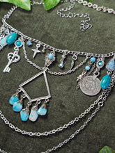 Load image into Gallery viewer, 'Turquoise' Treasure Charm Choker