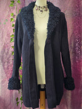 Load image into Gallery viewer, Y2K Navy Afghan Cardigan