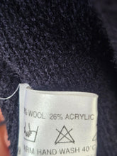 Load image into Gallery viewer, Y2K Navy Afghan Cardigan