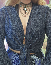 Load image into Gallery viewer, Handmade Whimsy Wrap Top