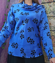 Load image into Gallery viewer, 80s Silk Roll Neck Blouse