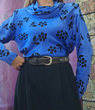 Load image into Gallery viewer, 80s Silk Roll Neck Blouse