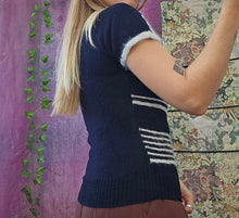 Load image into Gallery viewer, 60s Fitted Striped Sweater