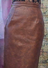 Load image into Gallery viewer, 90s PVC Pencil Skirt