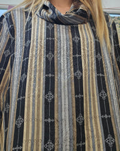 Load image into Gallery viewer, 80s Whimsigoth Cowlneck Blouse