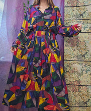 Load image into Gallery viewer, 90s Bold Print Dress