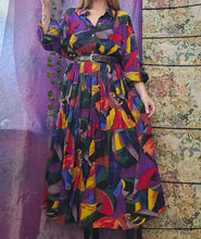 Load image into Gallery viewer, 90s Bold Print Dress