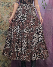 Load image into Gallery viewer, Y2K Cotton Animal Print Skirt