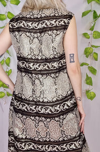 1970s Tapestry Goddess Dress