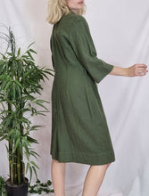 Load image into Gallery viewer, 1960s Forest Green Wool Dress