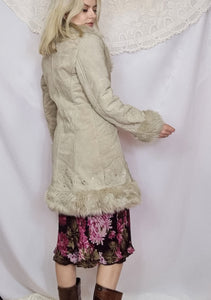 Embroidered Suede Afghan Coat