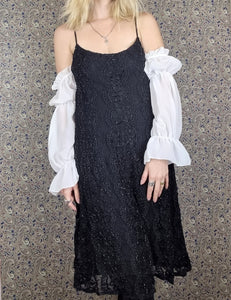90s Lace Beaded Dress