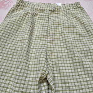 90s High Waisted Gingham Trousers