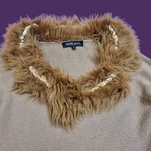 Load image into Gallery viewer, Y2K Faux Fur Trim Sweater